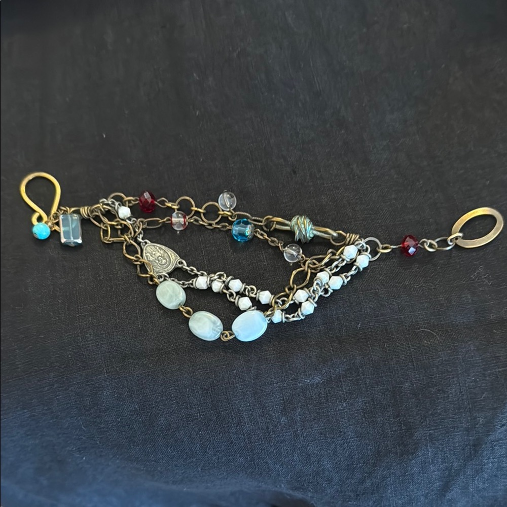 Elegant Multi-Color Chain Bracelet